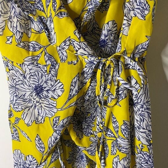 Japna Sleeveless Floral Peplum Wrap Top Size XS - Picture 3 of 6